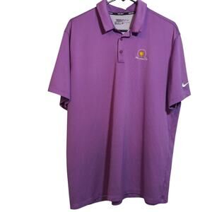 Nike Golf Purple Men's Polo Shirt President Cup Liberty National Club Size XL